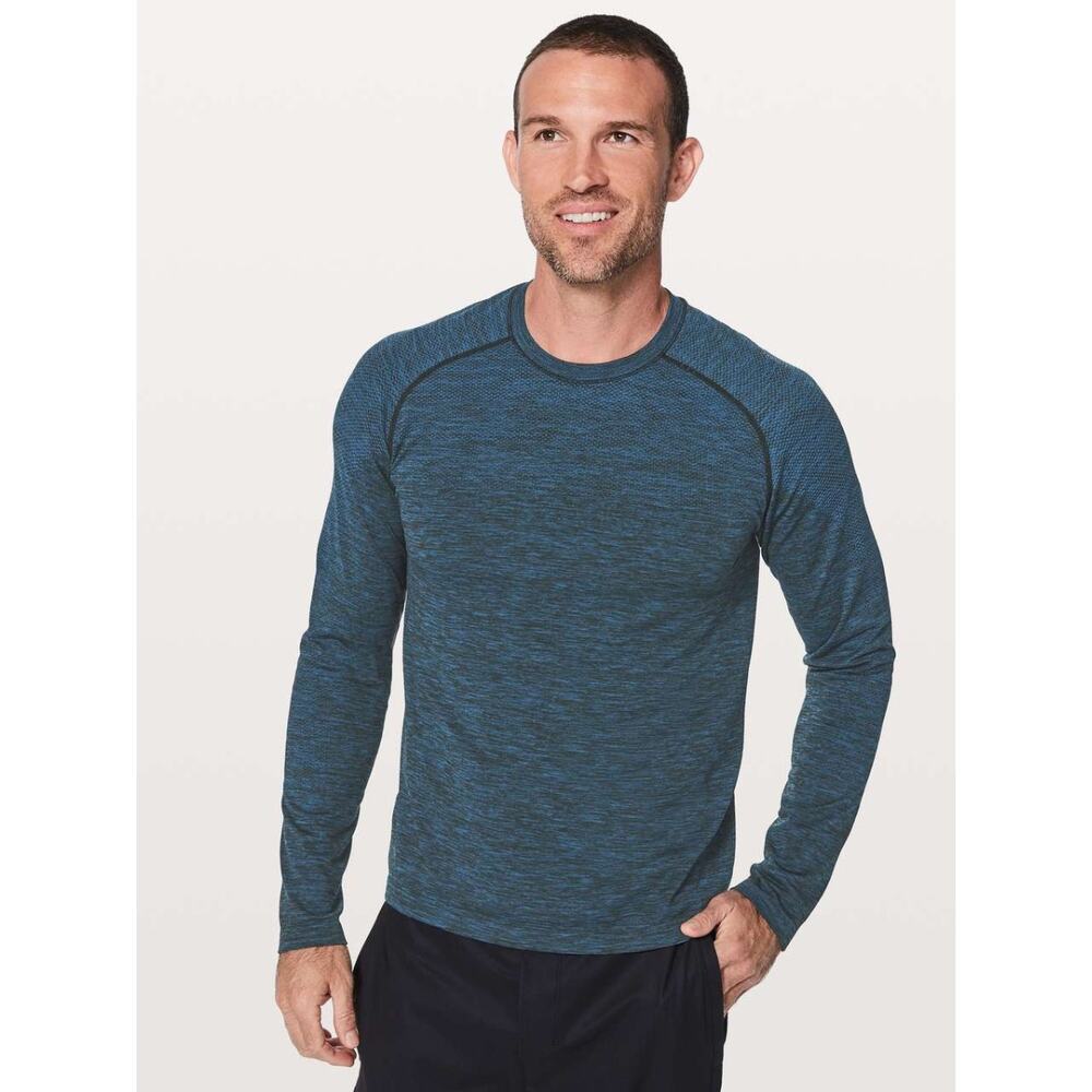 LULULEMON Metal Vent Tech Long Sleeve Men's Size Medium Dark Royal
